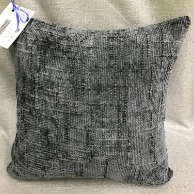 Small Grey Textured Accent Pillow