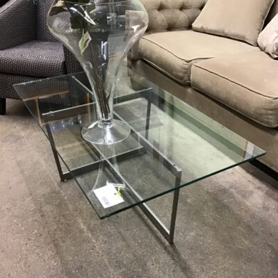 NEW! Metal/Glass Coffee Table -NEW Price!