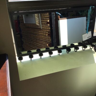 Metal Wall Mirror With Tea Light Holders