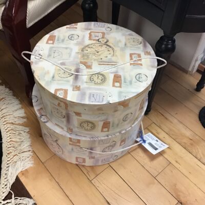 Pair of Hat Boxes & Small Chest