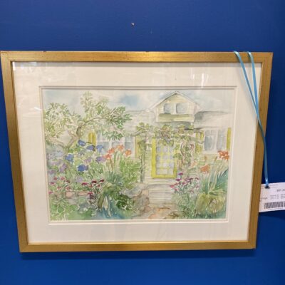 Framed Watercolour Painting – Cottage On 3rd Street