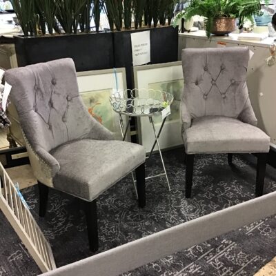 PAIR Dining Chairs – Grey