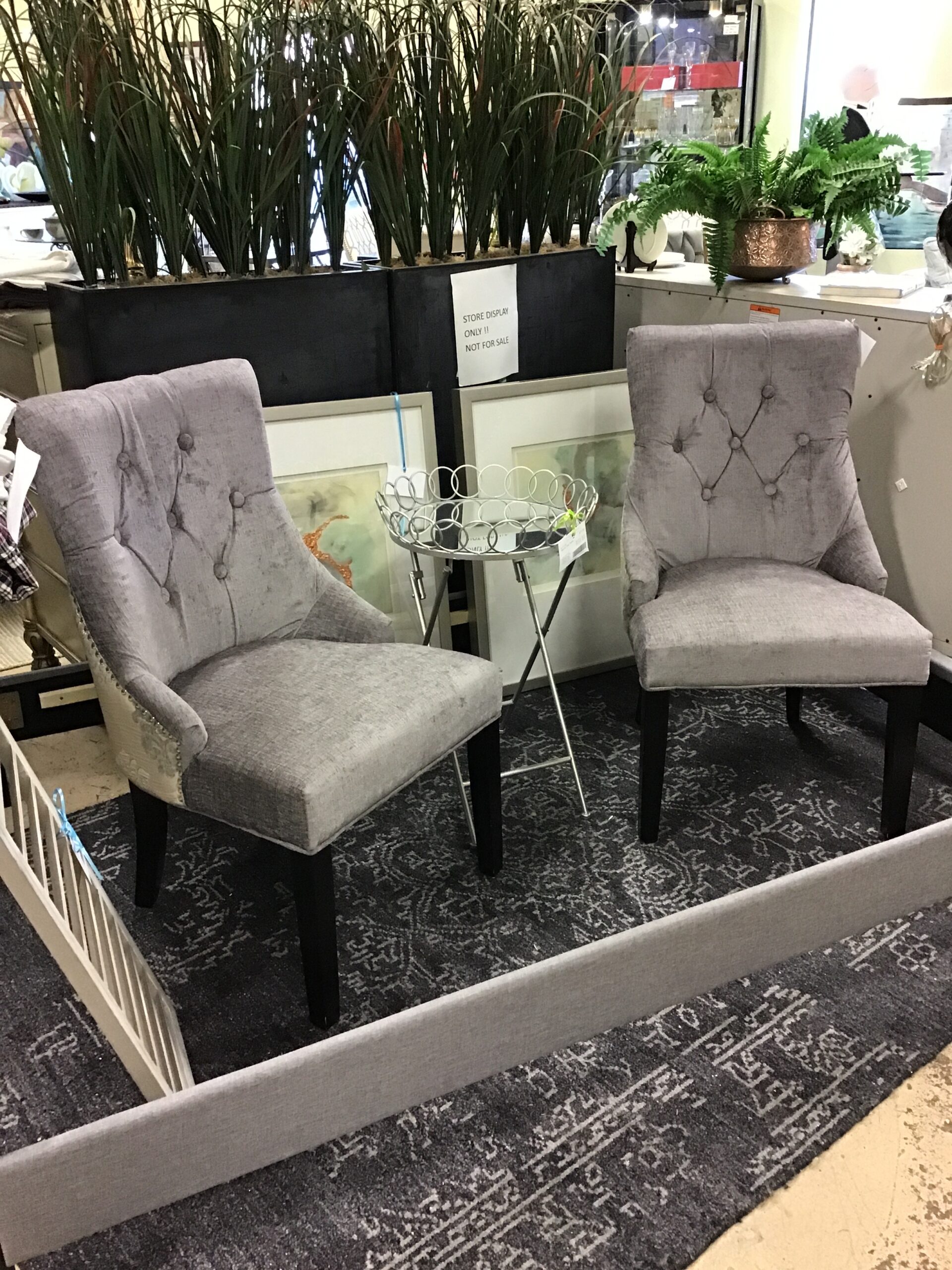 PAIR Dining Chairs – Grey