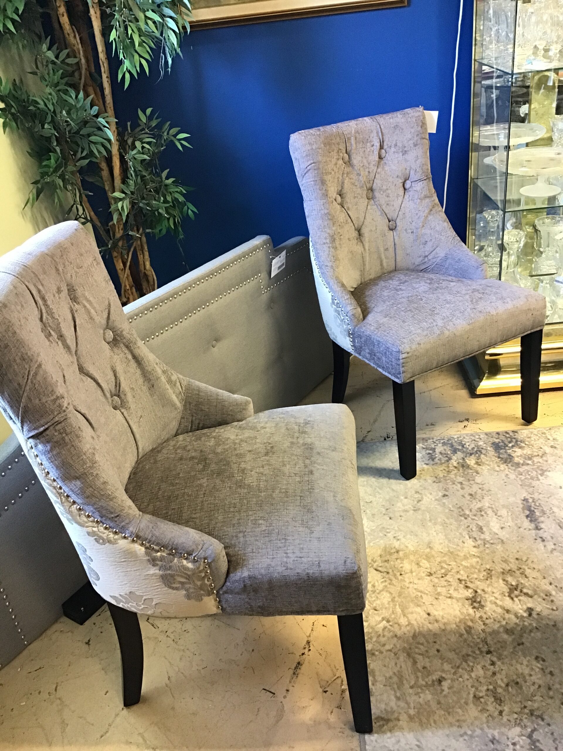 PAIR Dining Chairs – Grey