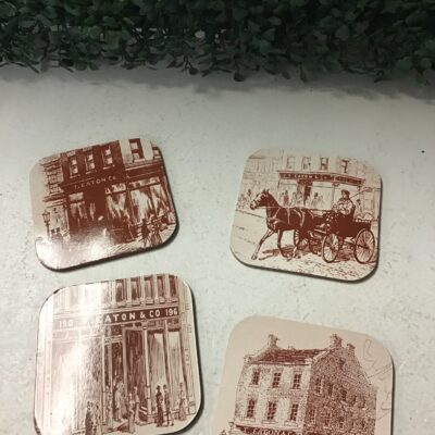 Set Of 4 Vintage Coasters