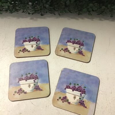 Vintage Pimpernel Grape Coasters