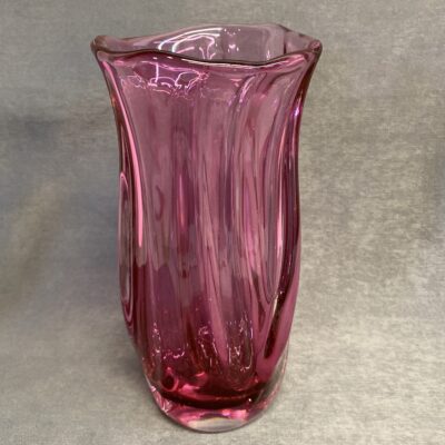 Cranberry Glass Vase