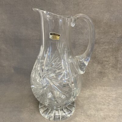 Polonia Pinwheel Crystal Pitcher