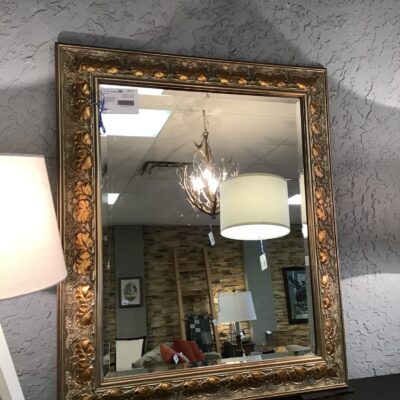 Framed Beveled Mirror
