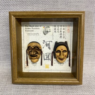 Shadow Box Wall Decor – Korean Masks