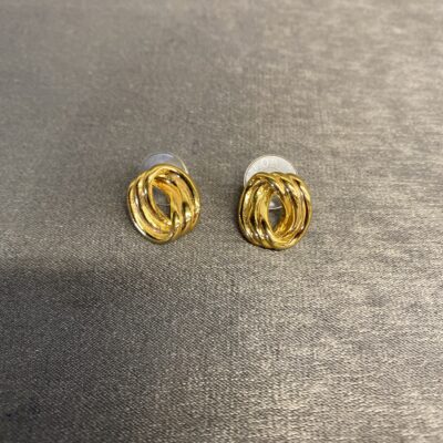 Pair Pierced Earrings – Tripple Links