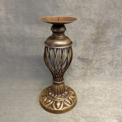 Metal Candleholder – Brown