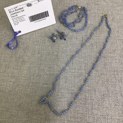 Blue Beaded Jewellery Set (4pcs)
