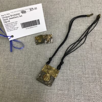 Unique Brutalist Style Jewellery Set (3pcs)