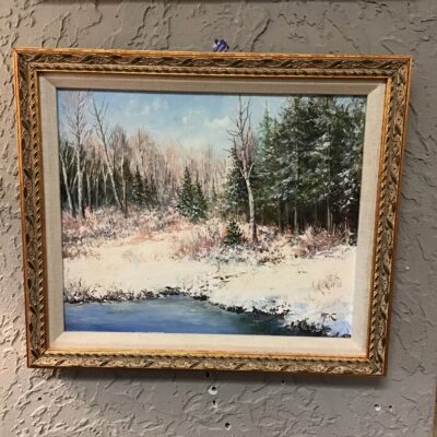 Hand Painted MF Kousall Art ‘The Yearly Snow’