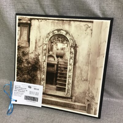 Wood Plaque Art ‘Montebelluna’ by Alan Blaustein
