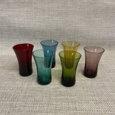 Set 6 Bombay Crystal Small Glasses