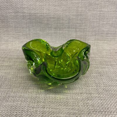 Art Glass Ashtray – Green
