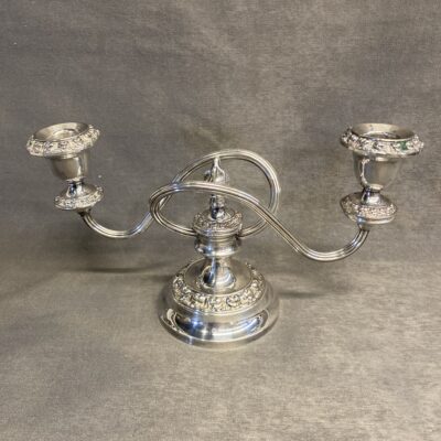 Silverplate Double Candelabra