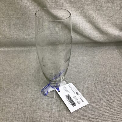 Etched Glass Vase