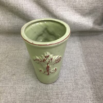 Sage Green Ceramic Planter- 4″d x 5.75″h