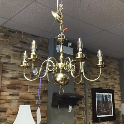1990’s Vintage Brass Chandelier
