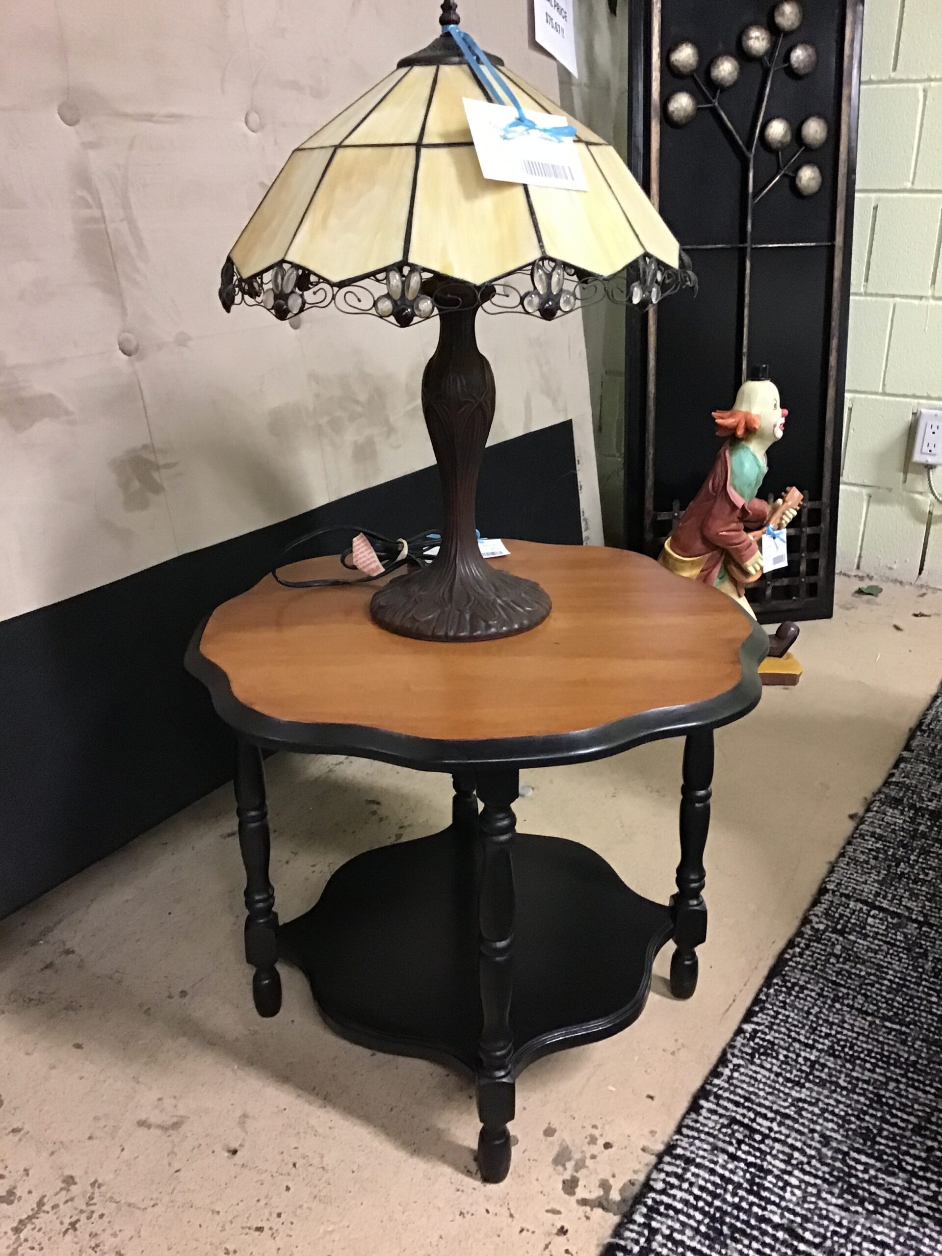 Painted Side Table – Black