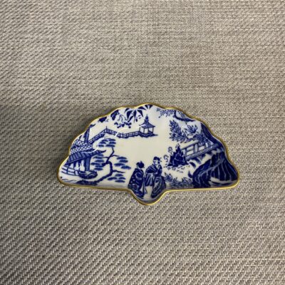 Blue Mikado Fan Trinket Dish