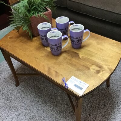 Vintage Natural Wood Coffee Table