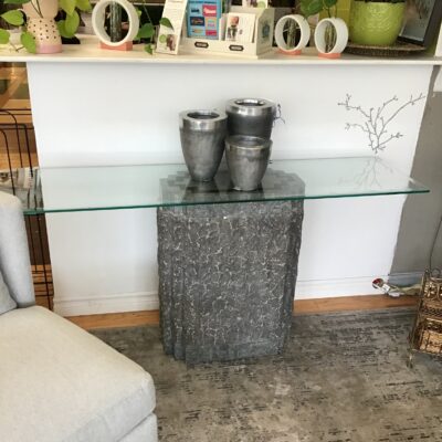 Tessellated Stone Console Table