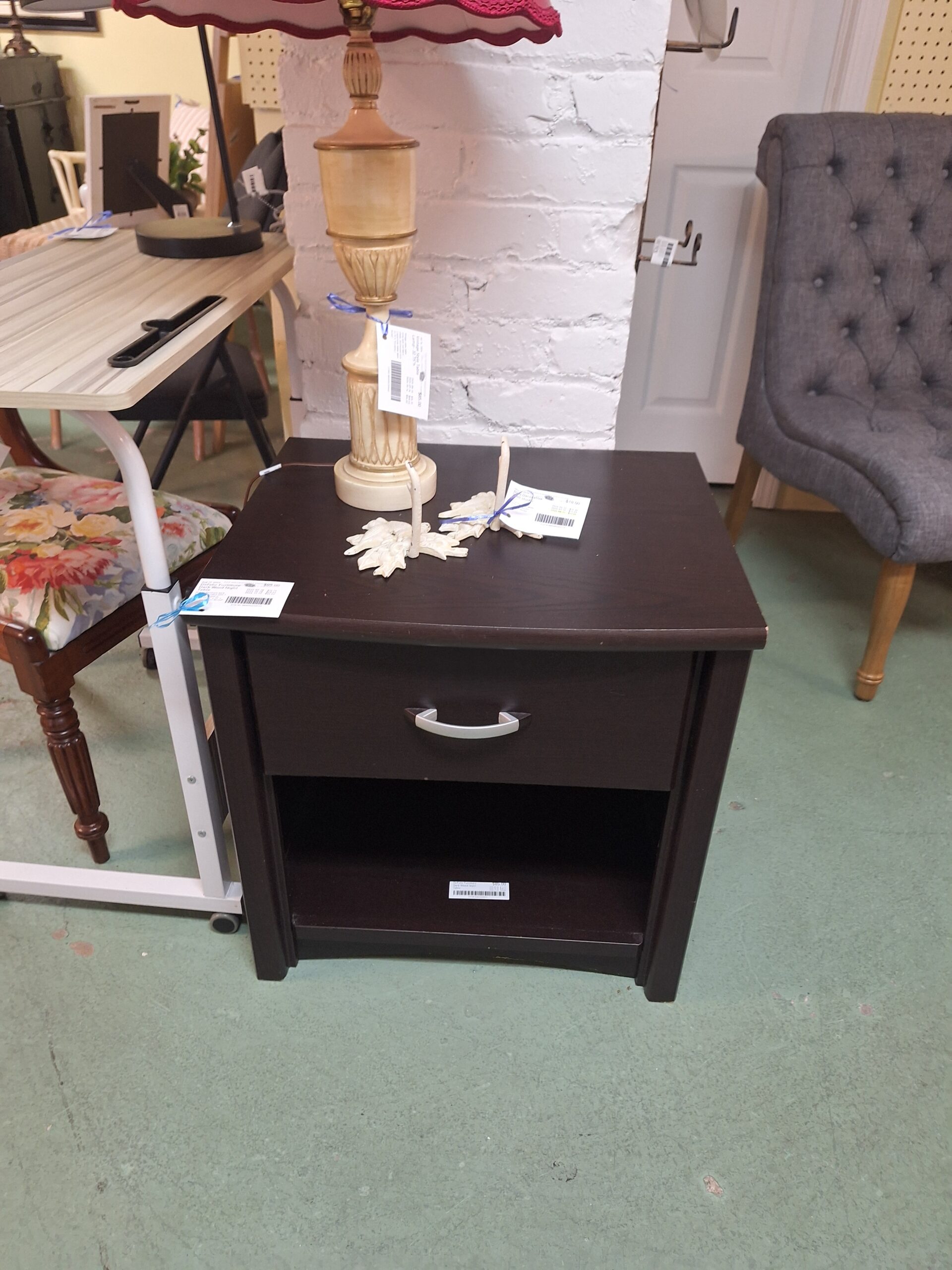 DeFehr Furniture Dark Wood Night Table