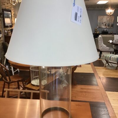 Large Glass Table Lamp- 34″h