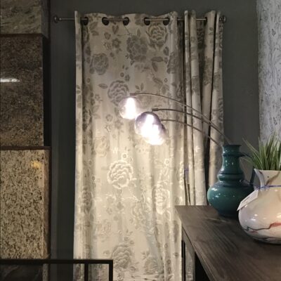 Pair Pier 1 Imports Tones of Silver Drapes