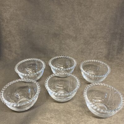 Set 6 Glass Bowls – Bubble-Edge