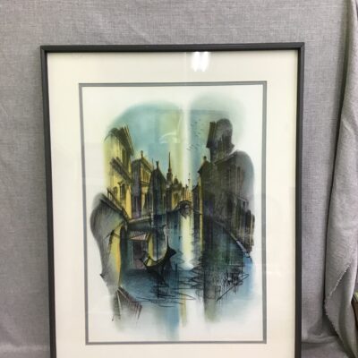 Mid-Century Modernist Pastel Print
