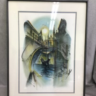 Mid-Century Modernist Pastel Print