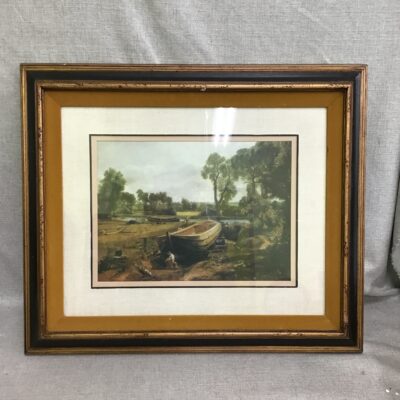 Framed John Constable Boat Print