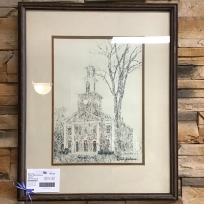 Ralph Wenkhoener Signed Architectural Church Print