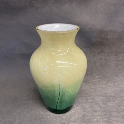 Caithness Glass Vase – Yellow
