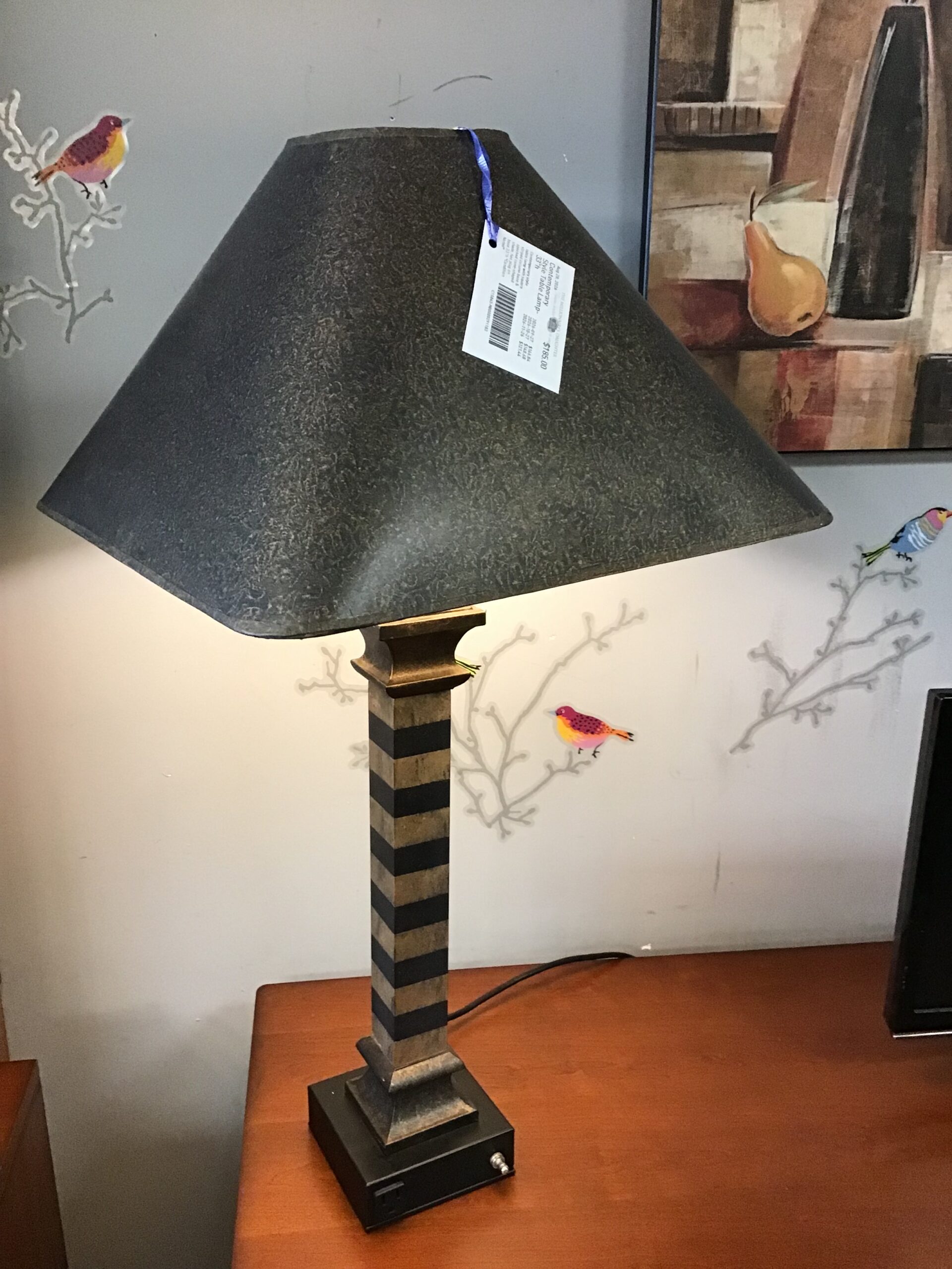 Contemporary Style Table Lamp- 33″h