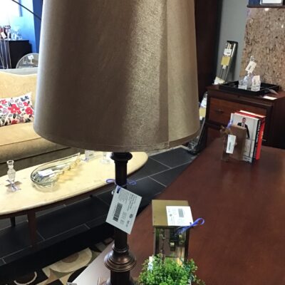 Classic Vintage Wood Table Lamp- 33.75″h