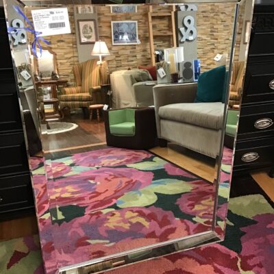 Large Modern Wall Mirror w Beveled Frame