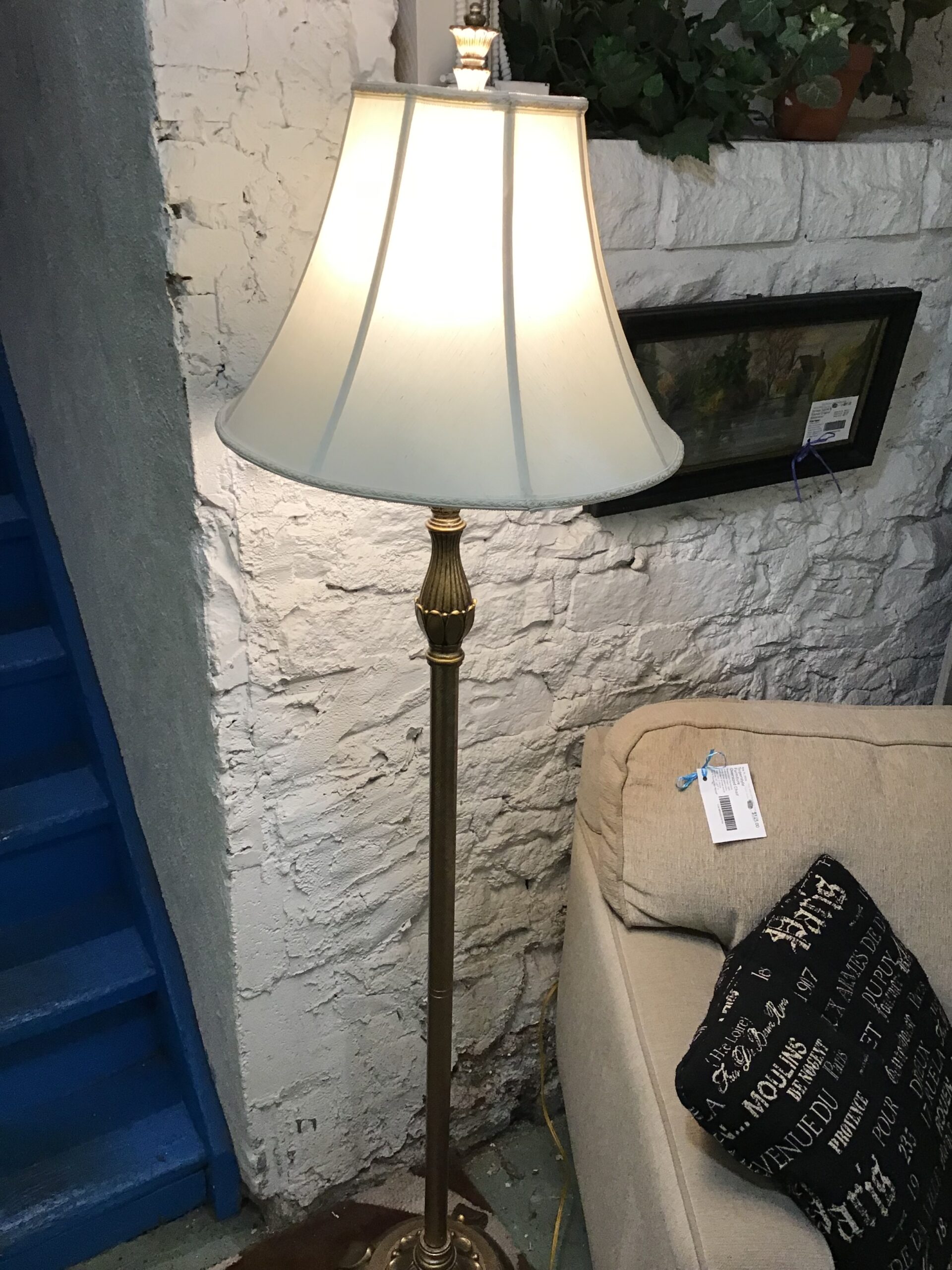Vintage Floor Lamp- 66″h