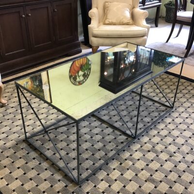 Iron/Mirrored Glass Coffee Table – Condition