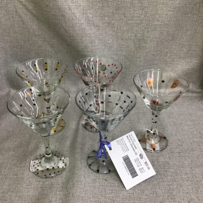 Hand Painted Martini Glasses (5)