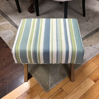 Striped Footstool