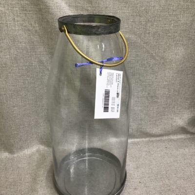 Metal & Glass Jug Lantern