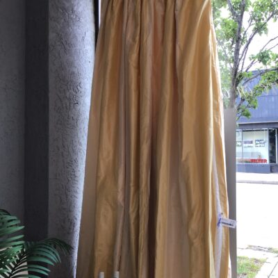 Beautiful French Pleat Silk Curtains