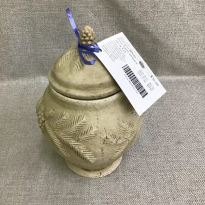 Samaco White Pine Earthenware Jar w Lid