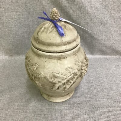 Samaco White Pine Earthenware Jar w Lid